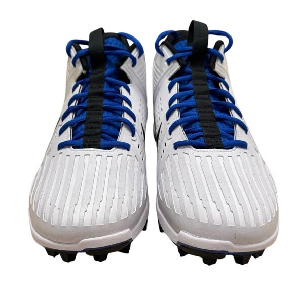 NEW Size 11 Nike Alpha Menace Strong Men\'s Football Cleats II5139-101 White Blue main image 8